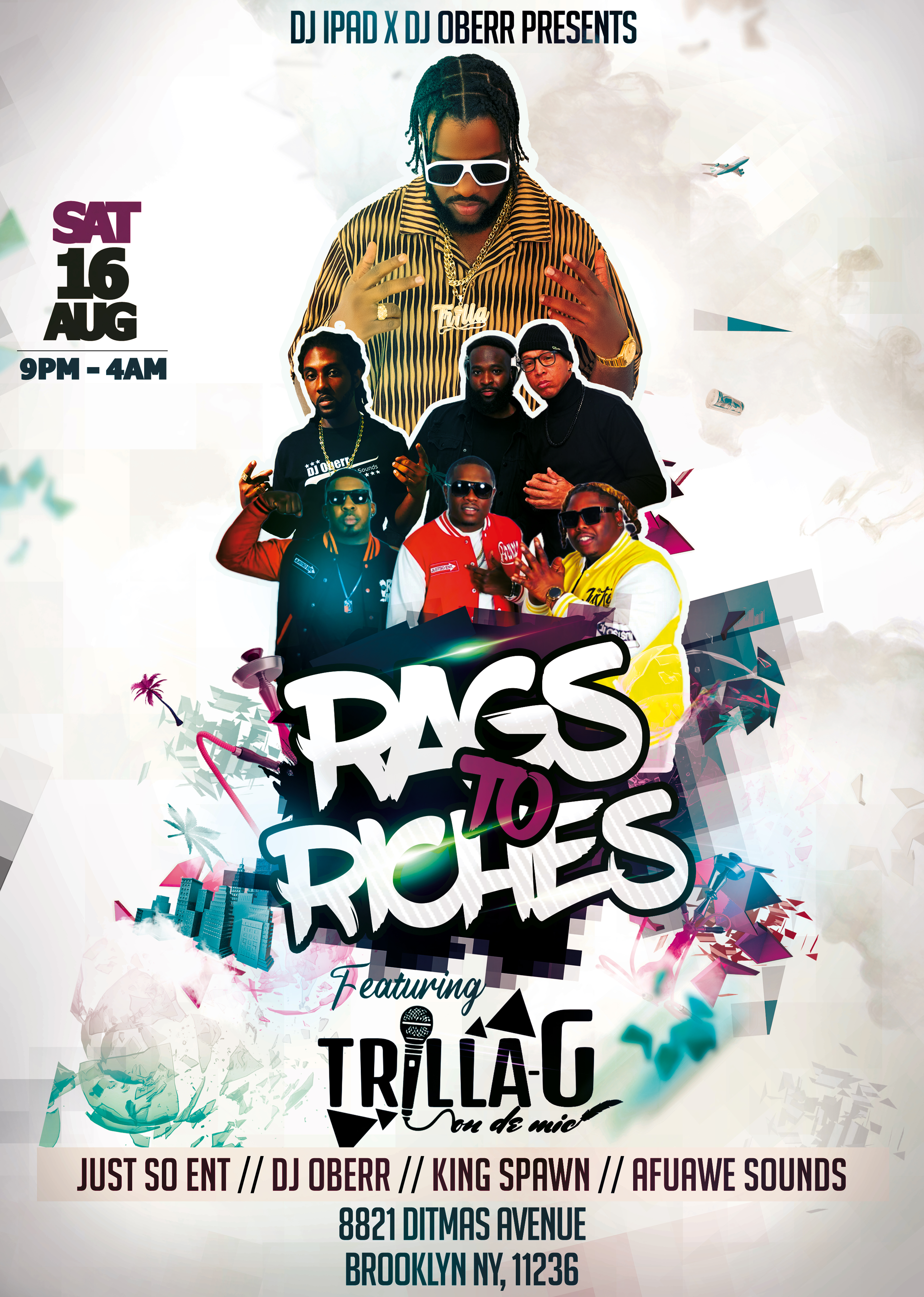 Rags to Riches - Trilla G Live in NY