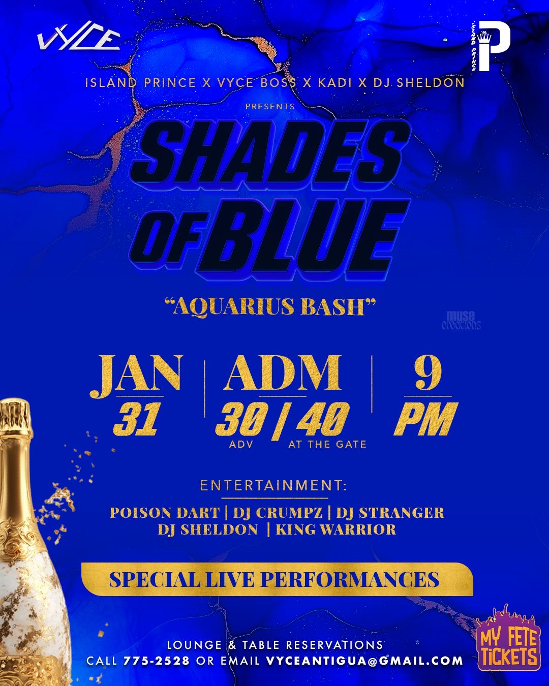 Shades of Blue Aquarius Bash