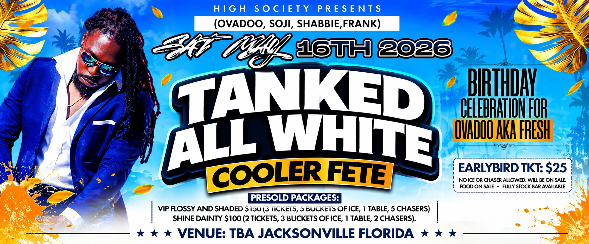 TANK ALL WHITE COOLER FETE