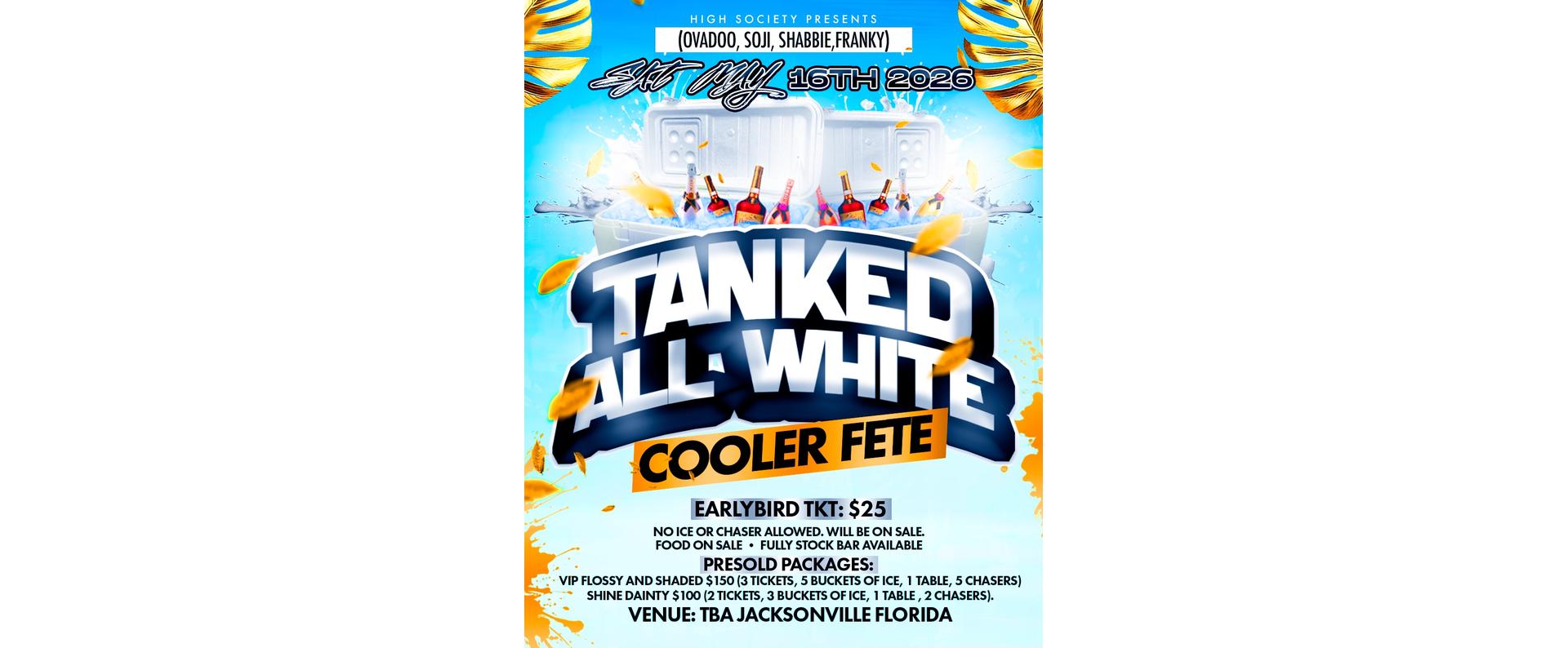 TANK ALL WHITE COOLER FETE