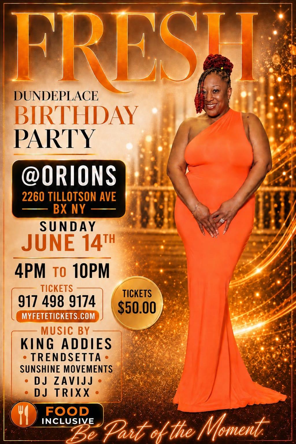 FRESH - DUN DE PLACE BIRTHDAY PARTY