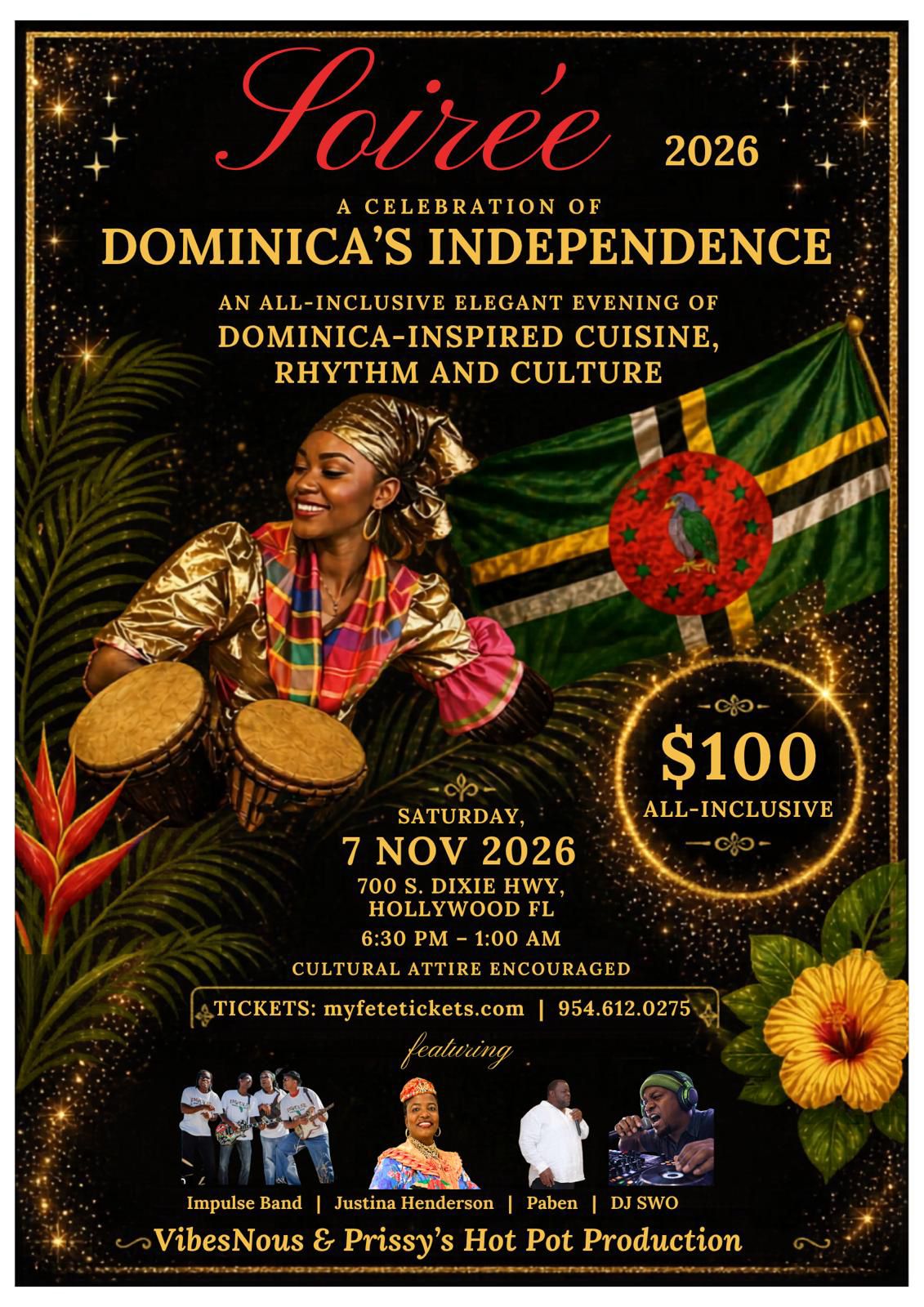 Soiree 2026 - A Dominica Independence Celebration