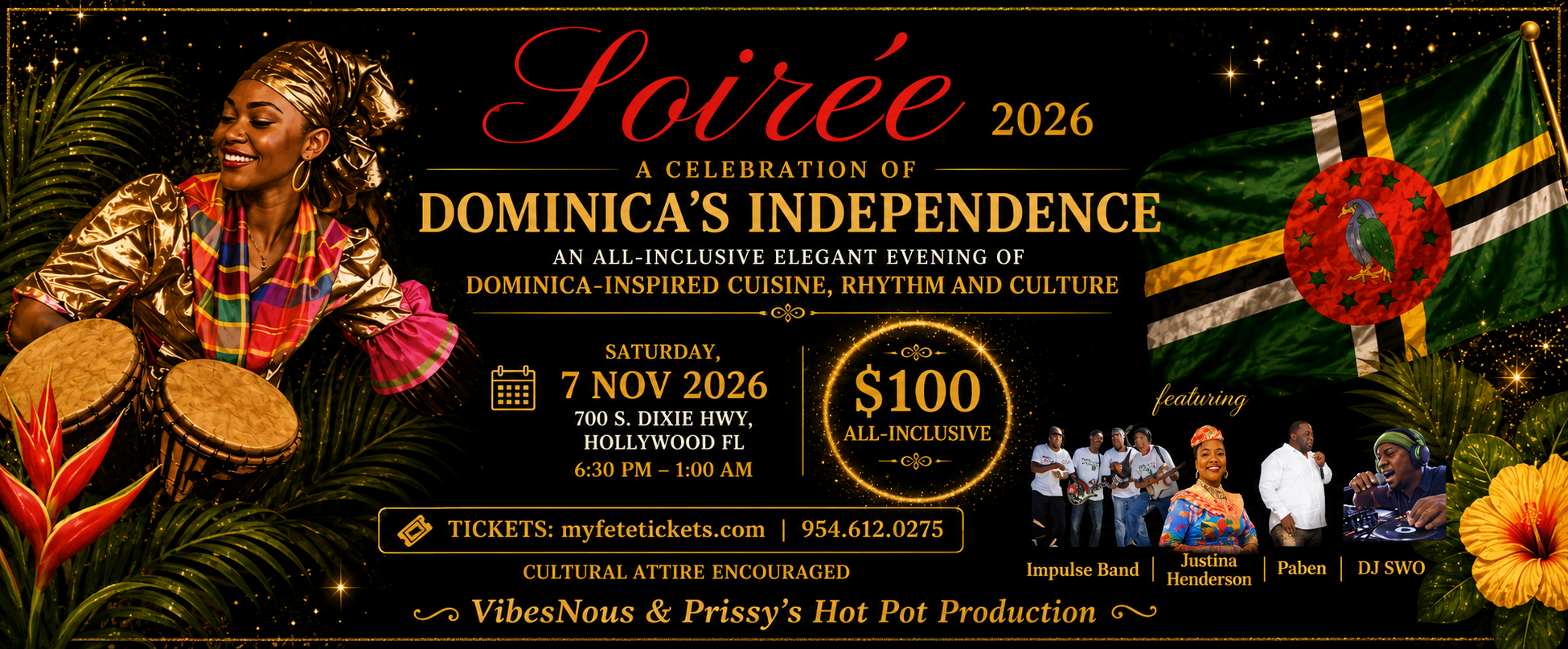 Soiree 2026 - A Dominica Independence Celebration