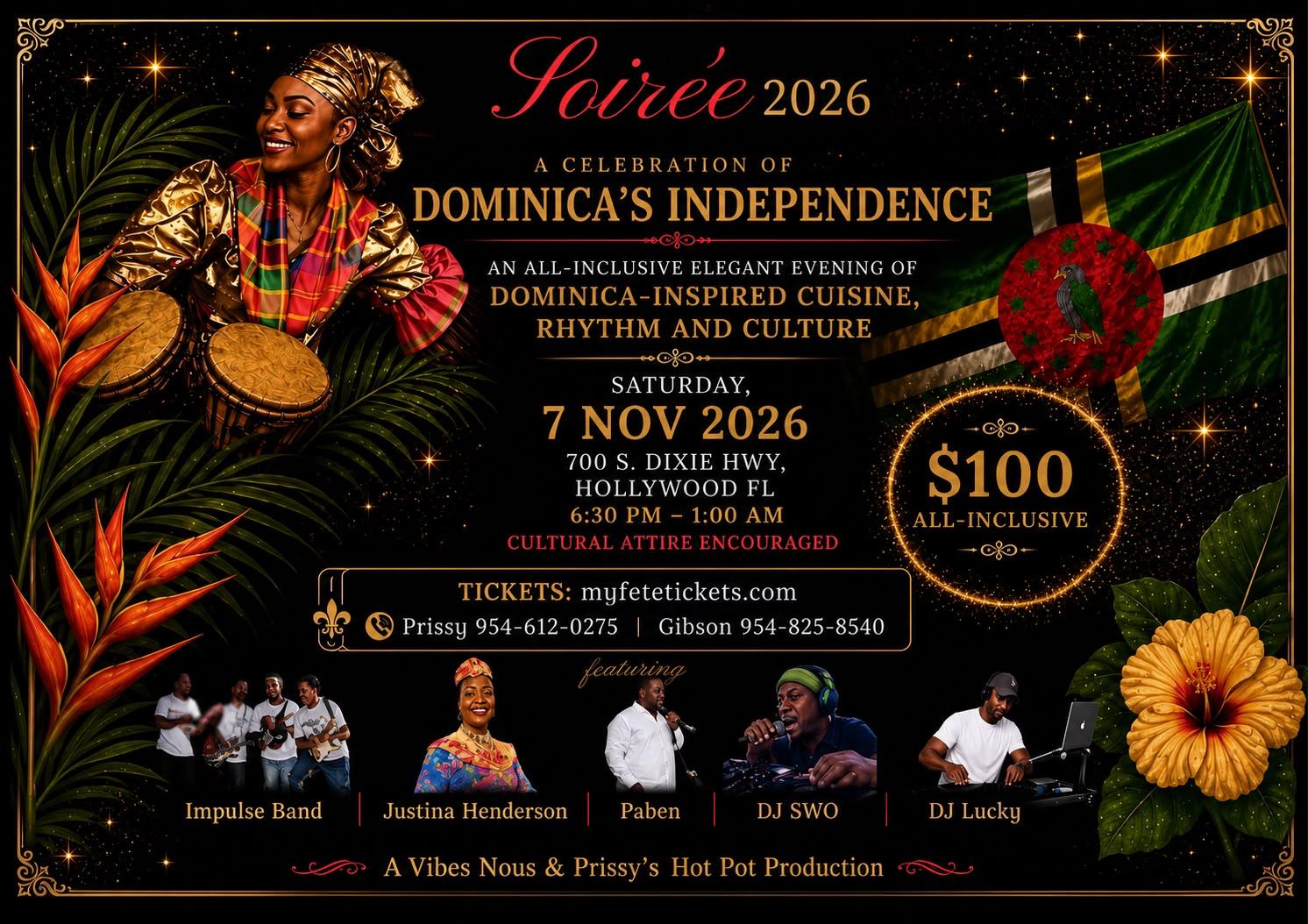 SOIRÉE 2026 - A Dominica Independence Celebration